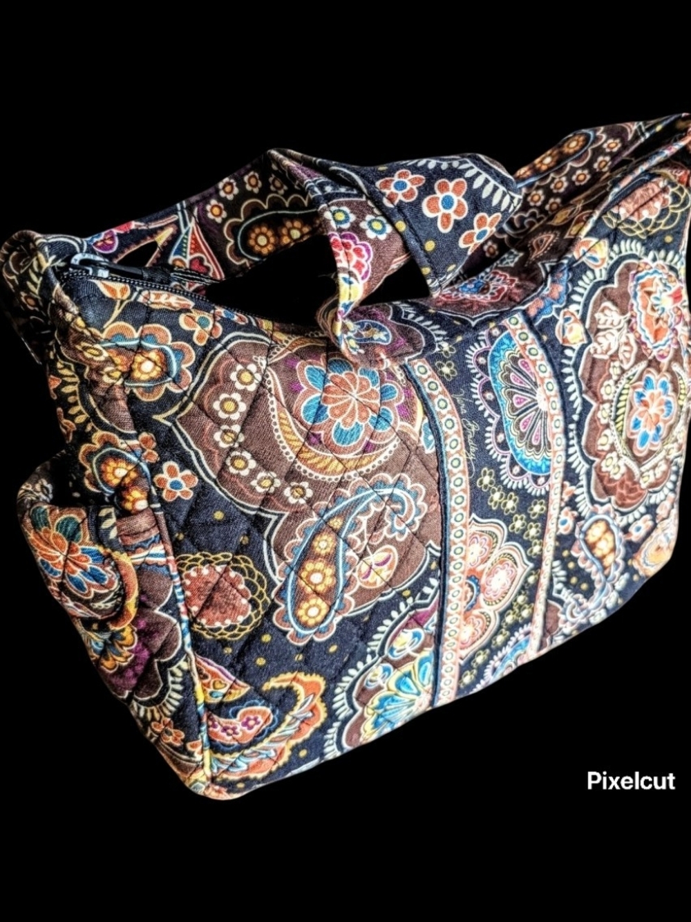 Vintage Vera Bradley "Kensington" Travel Duffel with End Pocket
